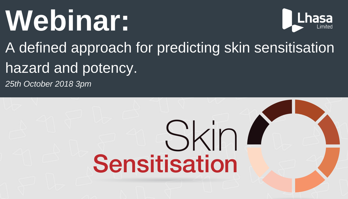 LhasaLimited's tweet photo. There's still time to register for our Skin Sensitisation Webinar next week! Principal Scientist Donna Macmillan will be presenting: A defined approach for predicting skin sensitisation hazard and potency. Register now: https://t.co/AMBIMe0rWq #Webinar #LhasaLimited #Predictions https://t.co/XEJs1F4Bqe