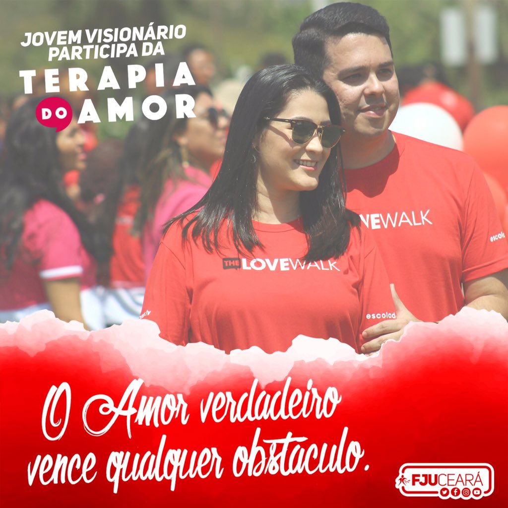 FJUCeara's tweet photo. Quer aprender mais sobre o Amor verdadeiro? Então não perca nenhuma palestra da #TerapiaDoAmor❤️! #FJU #HOJE https://t.co/fcNVor4Jh6