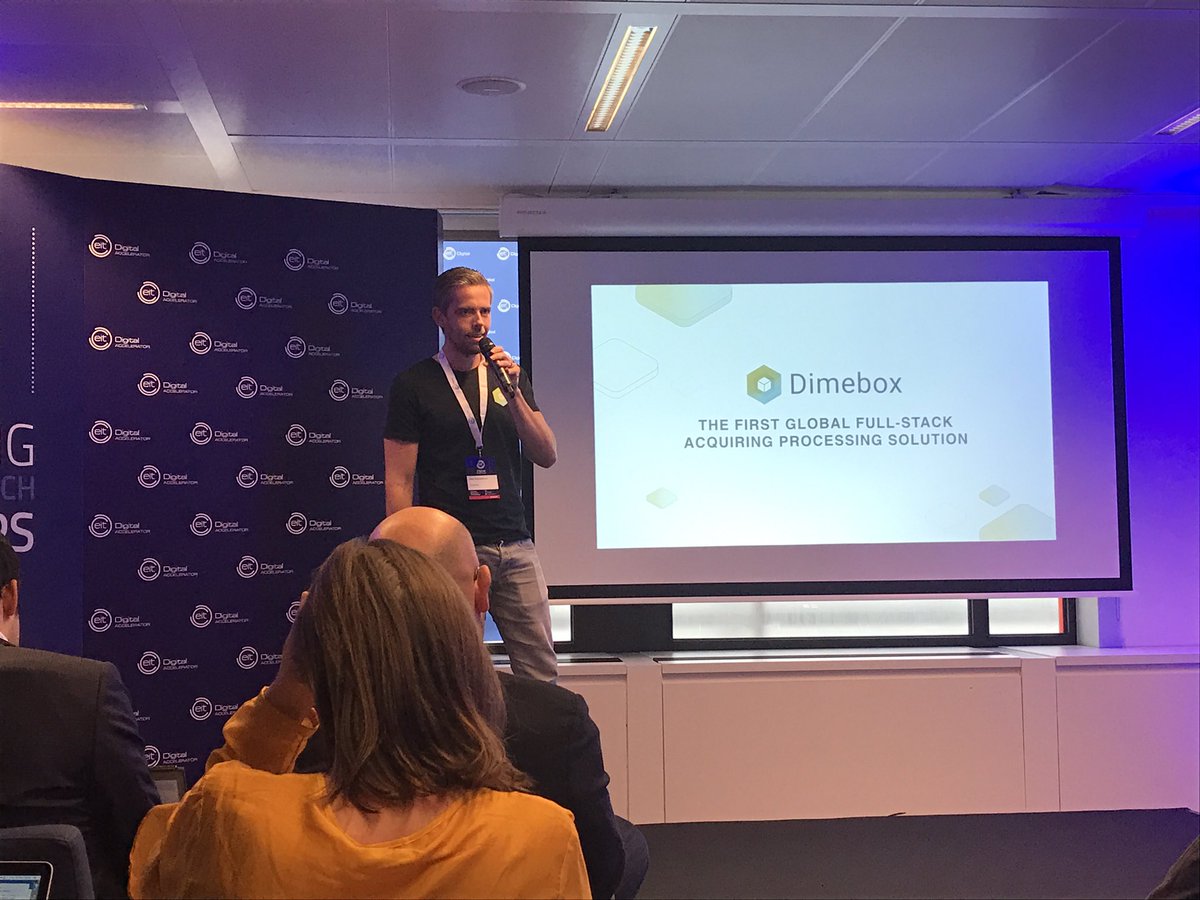 SiliconCanals's tweet image. Alex Schoonkind from Dutch startup @dimeboxpayment presents his pitch in Ditgital finance category for #eitdigitalchallenge @EITDigitalAccel