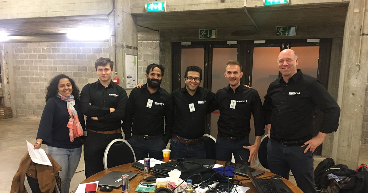 Cnext_eu's tweet image. #tbt to last week when we were working on the mobility and document flow of the Port of Antwerp @chainporthack. Cnext'er Elias tells you all about it. #chainPORT #chainPORThack cnext.eu/blog/chainport…