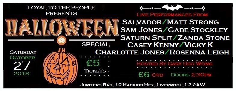 LoyalTTPeople's tweet photo. Getting Really Close Now! Until The Halloween Special! Saturday 27th  October 2018! Gonna Be Going Off Live @ Jupiters Bar - liverpool! Performing Live Is: Rosenna Leigh. Doors 2:30pm. £5. £6 Otd. Let's Go! #RosennaLeigh #JupitersBar #LoyalToThePeople #HalloweenSpecial #Liverpool https://t.co/8FRGn5Hr0U