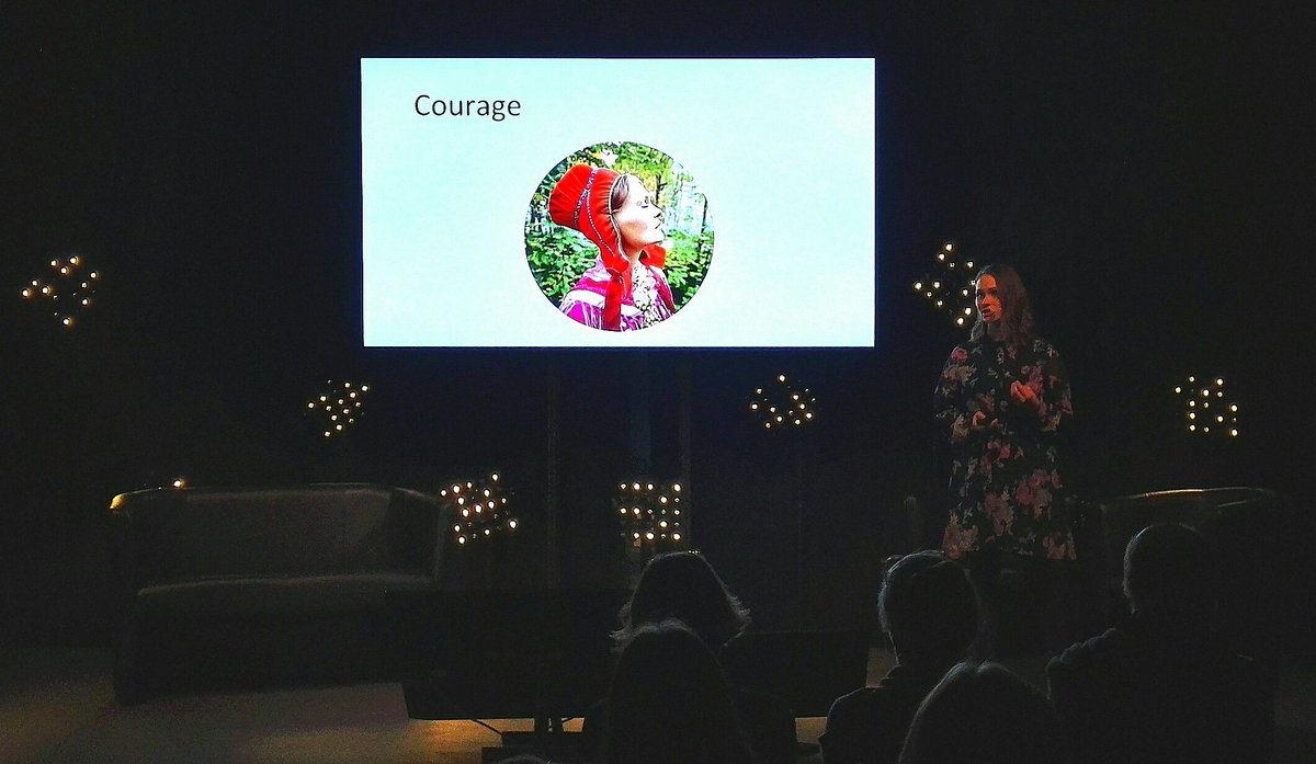 HaruworksHQ's tweet photo. Our Dog Riders head writer Suvi West just rocked at the Lift Pitch competition finals! Now it's up to the judges - we'll update the results soon! #lifthelsinki https://t.co/fC5cxVJzsK