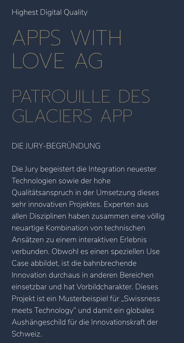 appswithlove's tweet image. Cool! proud and happy to be finalist for the Highest Digital Quality Award #sdea18 by @SDEAwards with the #pdg18 @Swisscom_de project