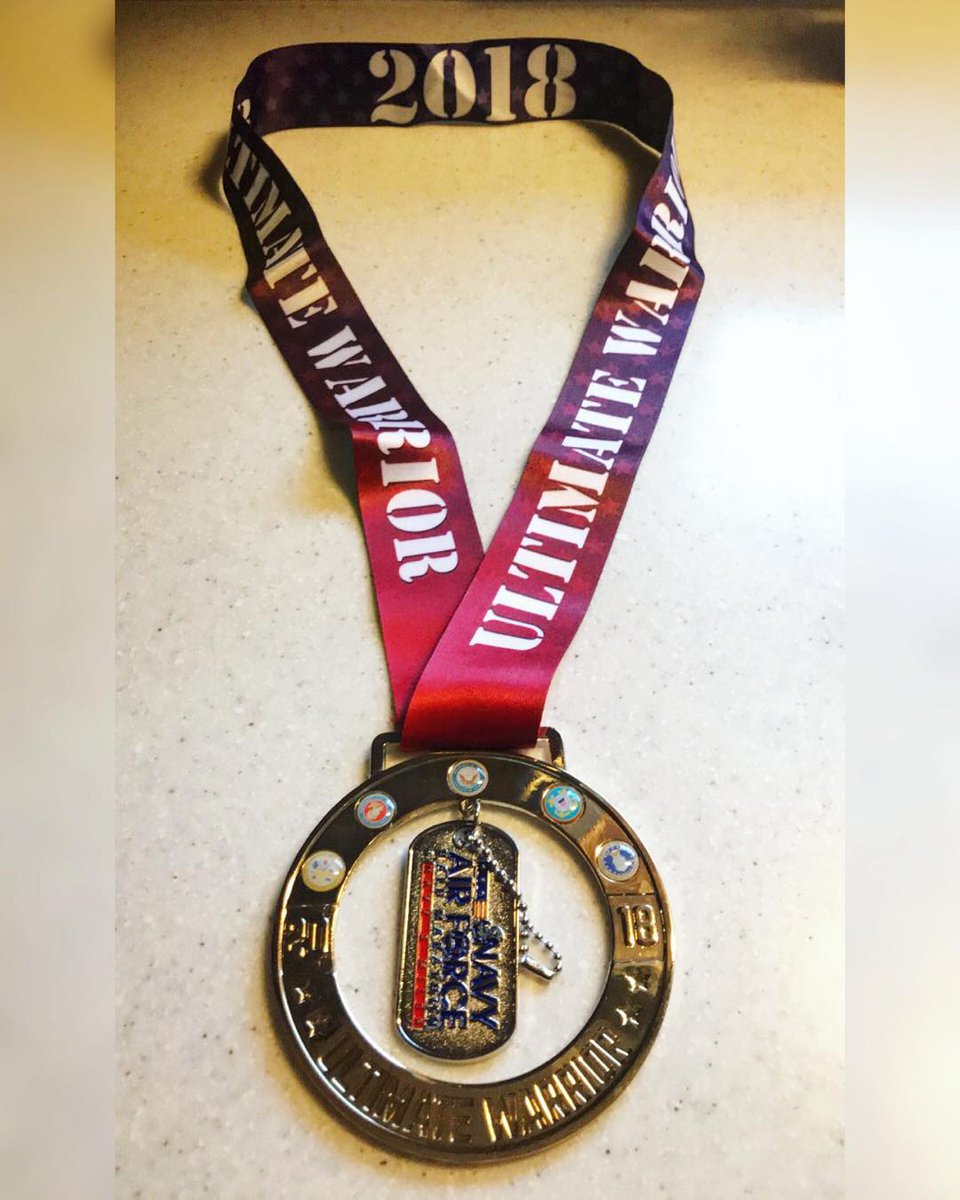 NAFHalf's tweet photo. #TBT #repost: @mjm71185: I know it’s not #medalmonday buuuuut......my Ultimate Warrior medal arrived today for the 2018 military race series. 😍 #nafhalf #armytenmiler #army10miler #bataanmemorialdeathmarch #running #runner https://t.co/T0zI1khBtk