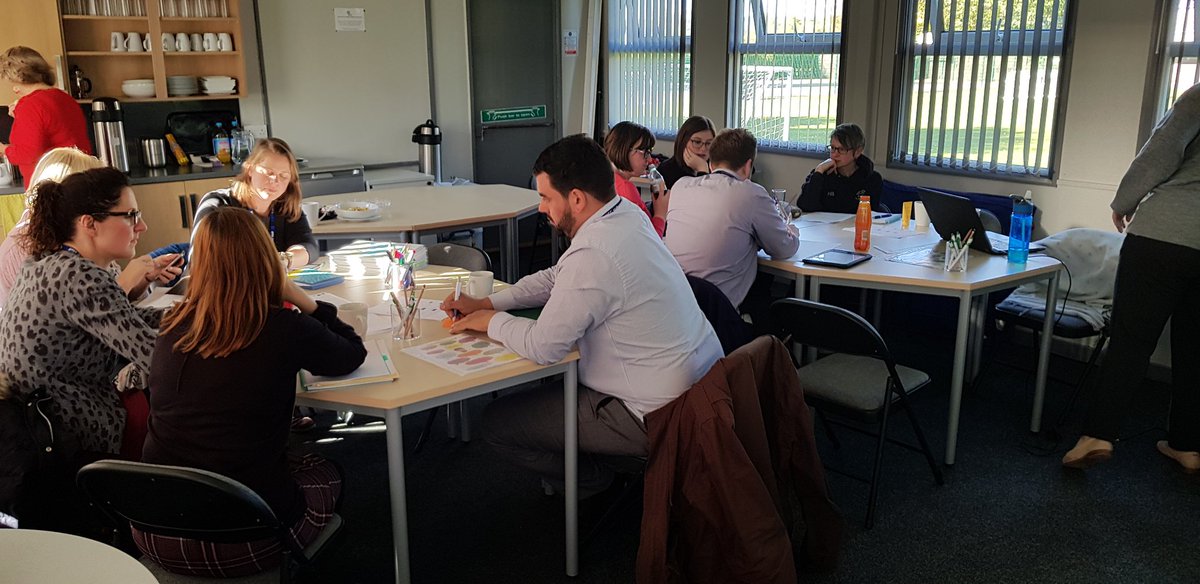 SwaleAlliance's tweet photo. Lead Teachers from our #SSIFProject on #metacognition are being metacognitive and reflecting on what metacognition looks luke in their school. #SchoolImprovement #NorthYorkshire #Swaledale https://t.co/uXEgmU6qtw