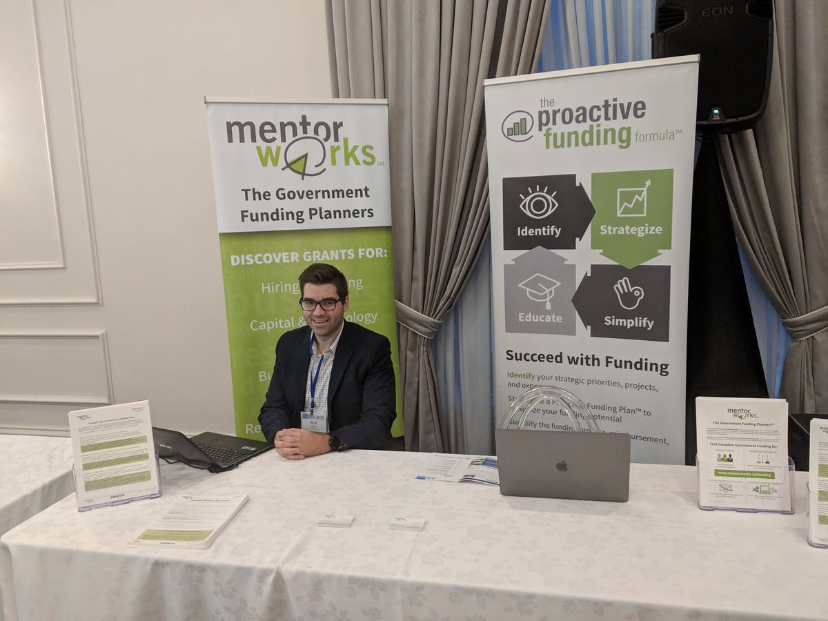Good morning from the Business &amp; Technology Summit in #Aurora, #Ontario! Catch our funding talk with @OCEinnovation at 10:45am and feel free to stop by our booth anytime today. 
#funding #Manufacturing #technology #govfunding @Mentor_Works <a href="/AuroraChamberON/">Aurora Chamber</a> #ACOBIZTECHSUMMIT