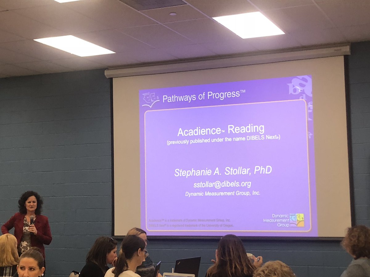 liv2learn's tweet photo. You heard it here first! DIBELS Next is now Acadience Learning! Thank you for the most up-to-date information Dr. Stephanie Stollar! #MTSSforum18 https://t.co/fuzVpXOr4b