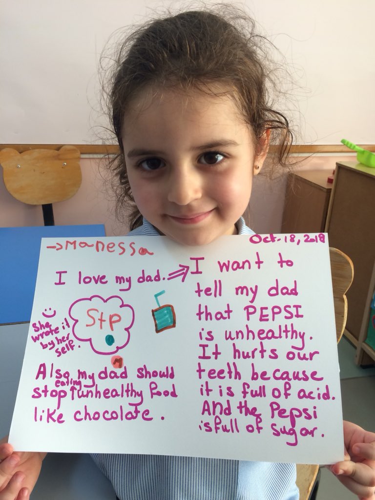 Darineyassine's tweet photo. Super proud of my little learners taking #Big Actions #Quitting Pepsi #minimizing junk food 🍔 &amp; sweets 🍫🍰 #Changing Habits! Who we Are #Choices #Part2 @MaryamBaghdadi_ @tbaassiri  @Hhhsinfo https://t.co/4R6v5r8Ke3