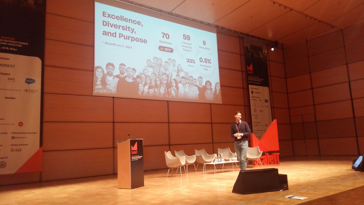 ScaIeIT's tweet photo. after lunch, we return to #ScaleIT18 with later stage stories: @bendingspoons and @Safety21spa #milano #scaleup https://t.co/BAoKmGI9B4