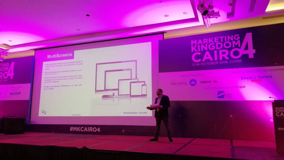SocialnTech's tweet photo. On-Stage: Ramy Riad, VP Business Development at @ConnectAds 

Ramy is sharing with audience the current DIGITAL TRENDS in the MENA and how it can be implemented in marketing strategies.

#MkCairo4 #SocialnTech https://t.co/jyQdhxCu7I
