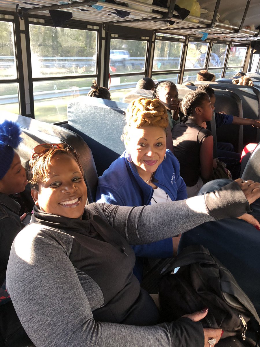 Mrs.Burwell and Mrs. Fanes are all smiles. Looking lovely as always#NCstatefair#fieldtrip