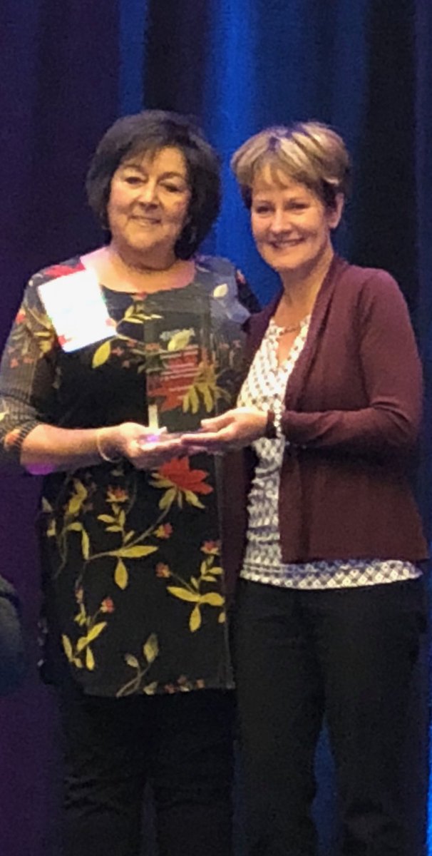 Karen_Kelley1's tweet image. #NRAA18 recognition of Lee Spodnik’s contributions by honoring her with the Mark Zawiski award!