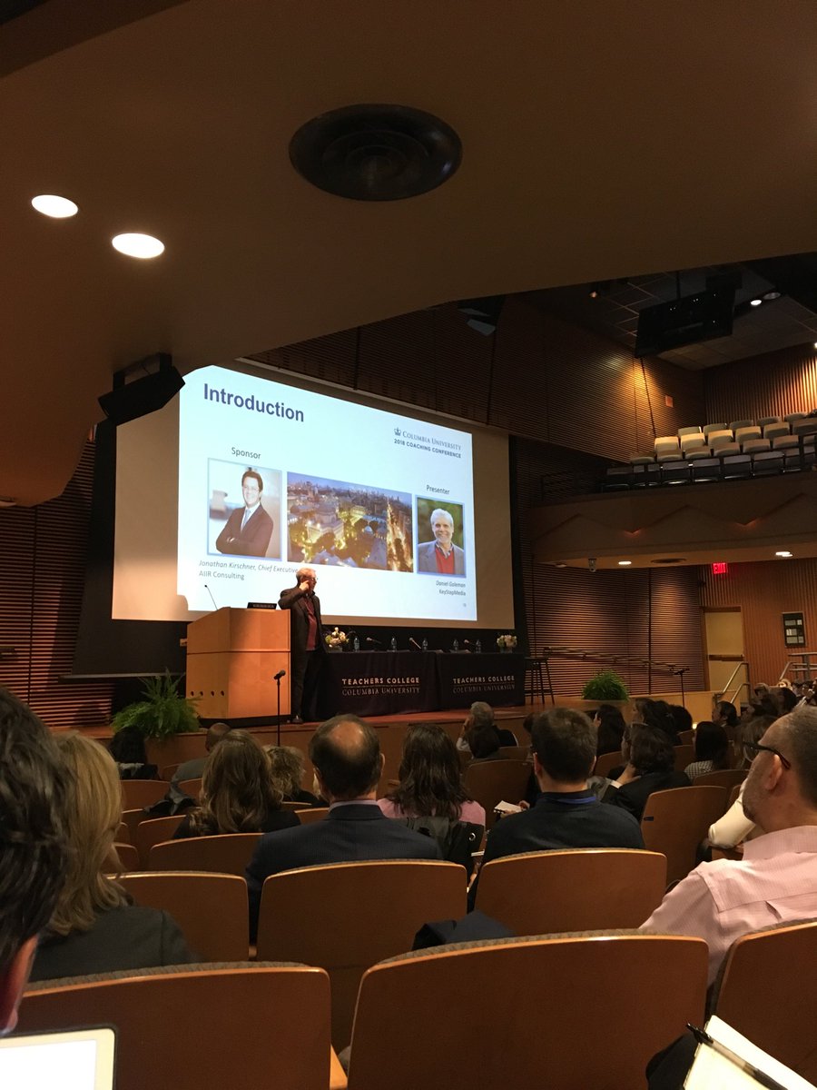 Pamela Weinberg (@pamelaweinberg) on Twitter photo The peerless ā¦<a href="/DanielGolemanEI/">Daniel Goleman</a>ā© giving keynote today ā¦<a href="/Columbia/">Columbia University</a>ā© 2018 coaching conference The peerless ā¦<a href="/DanielGolemanEI/">Daniel Goleman</a>ā© giving keynote today ā¦<a href="/Columbia/">Columbia University</a>ā© 2018 coaching conference