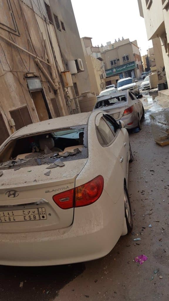 tuggers1968's tweet photo. This is the aftermath of yesterday's raid in #Qatif by #Saudi govt forces in search of so called 'wanted men'. As you can see heavy calibre ammunition was fired indiscriminately causing several casualties #SaudiArabia #Awamia https://t.co/Ee3fFoPdLY