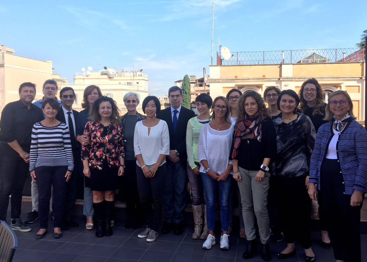 marywangCM's tweet photo. Here they are, #EuroBioBank in sunny Rome. Today we’ve shared ideas, visions, opportunities nd agreed on strategies for future roles of #raredisease #biobanks https://t.co/JlVBBq9llI
