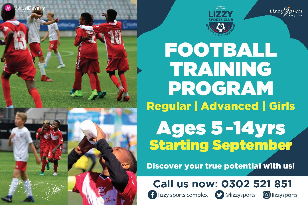 lizzycomplex's tweet photo. Registration is still open to the 31st of October, 2018 for ages between 5 – 14 years.
#yourdreamstartwithus #golizzy #lizzysportsclub #maceldesaillyfoundation #marceldesailly #youth #talent @AdwoaLioness https://t.co/7KcLnnCL8Z