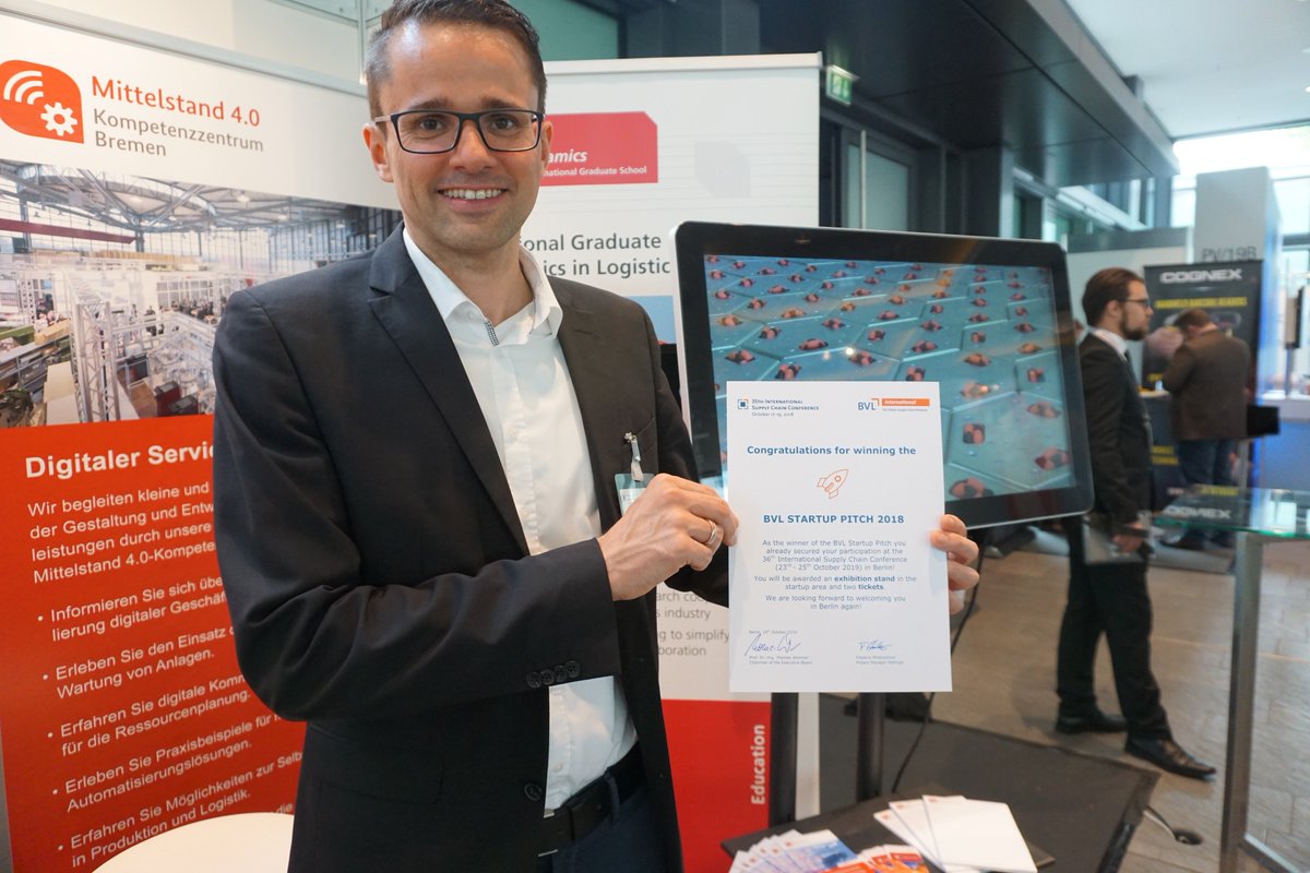 #cellumation rocks at the BVL Startup Pitch contest and gets the first prize! 🤟According to the participants' voting we are the most attractive business partner, supplier and investment asset #logistikkongress #dlk18 #iscc18