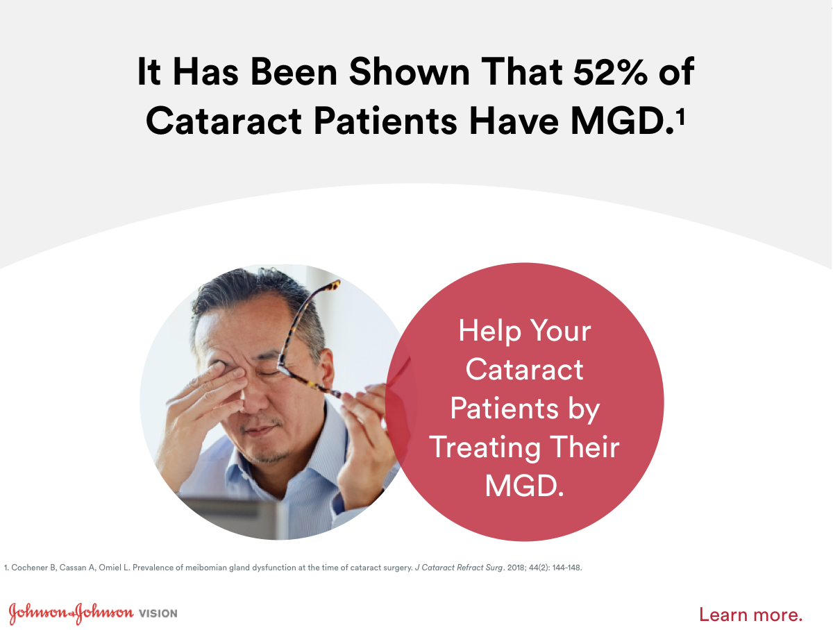 Is MGD affecting your cataract patients? Ocular health starts at the surface. Learn more at bit.ly/2PGuNAH