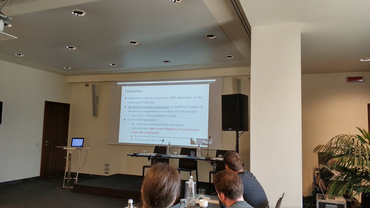 nishantsharma87's tweet image. Thanks to @el33th4xor and Kevin for introducing #Avalanche, a pre-consensus protocol which, among other benefits, can increase reliability of #zeroconf transactions, at the #BitcoinCash Instant Transactions Workshop @Satoshis_Vision @BitcoinUnlimit