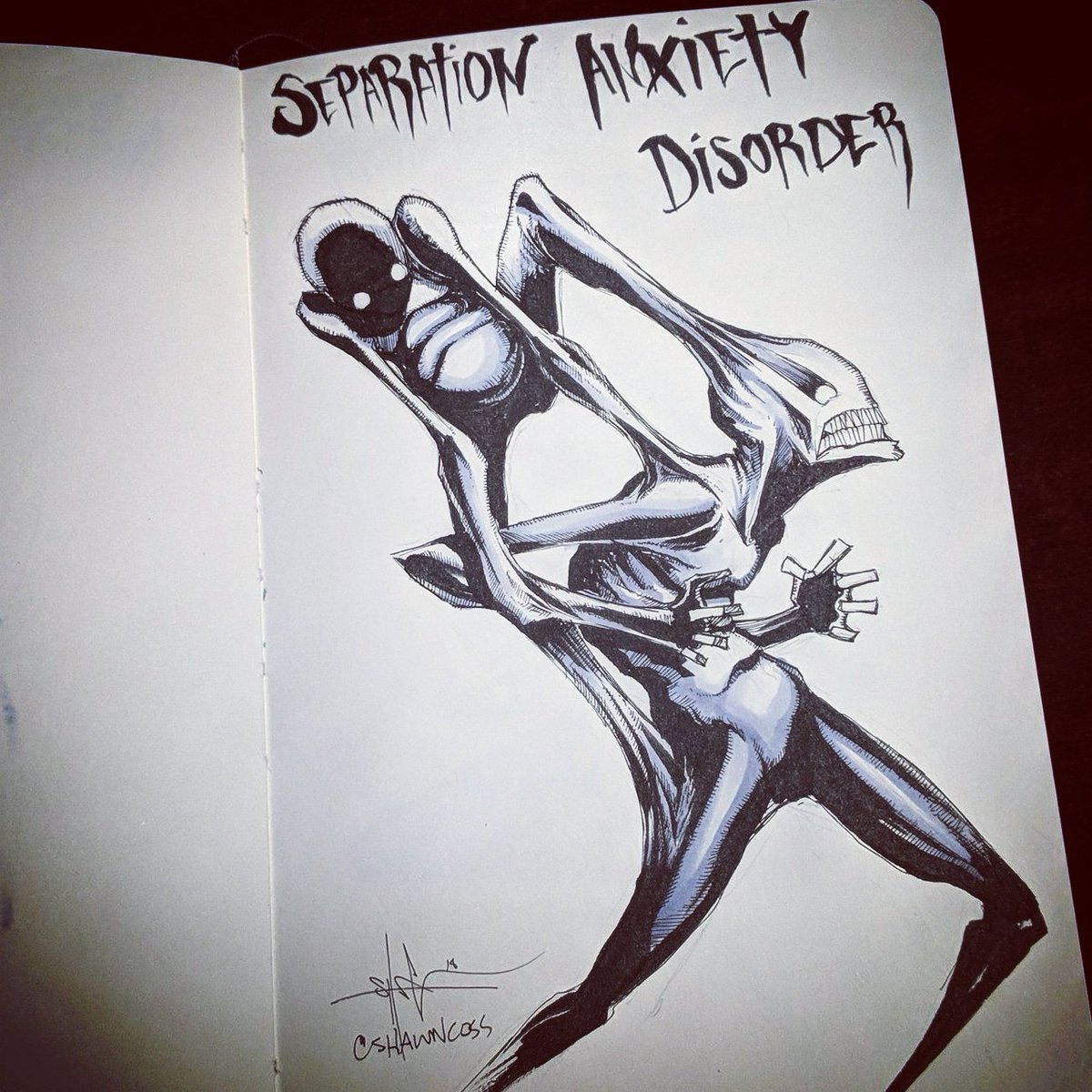 Shawn Coss on Twitter: "Non-Suicidal Self-Injury Disorder - Inktober