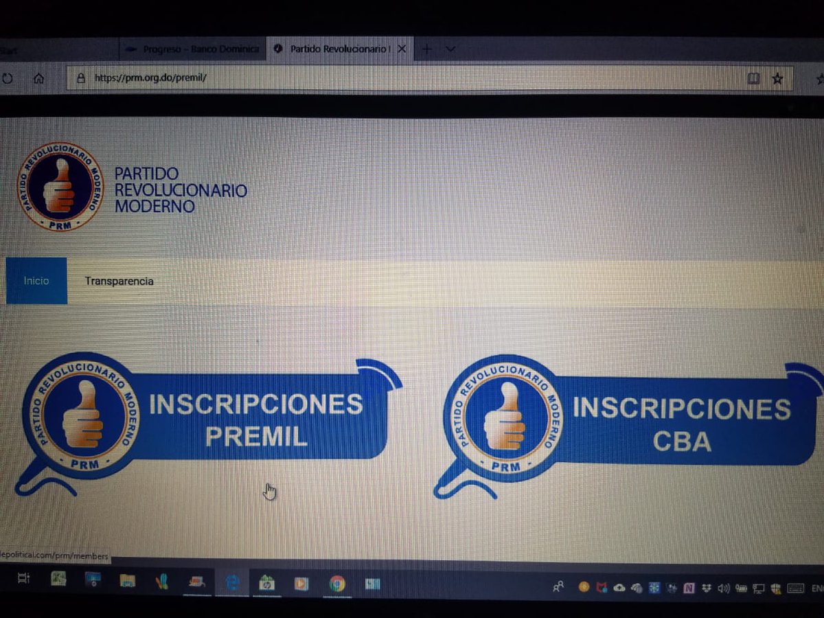 El pais clama por un cambio de rumbo. El cambio es el PRM.
Inscribete ya en el Partido del pueblo.