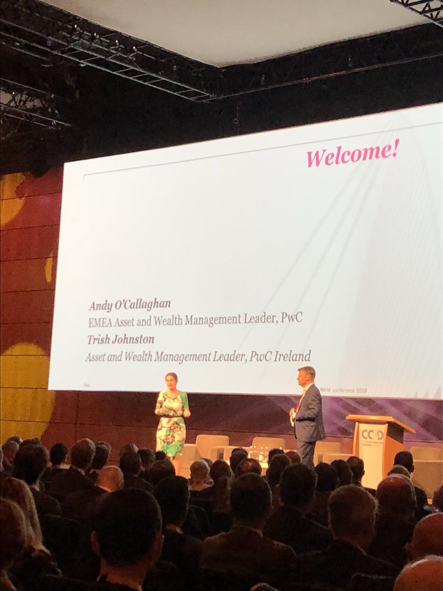 AnishPatel80's tweet image. We are delighted to welcome the 450+ attendees (representing over 300 firms that collectively manage 70% of worldwide AUM) from all around the world to the 2018 European Asset &amp;amp; Wealth Management Conference in #Dublin! #pwcawm18 @PwC
