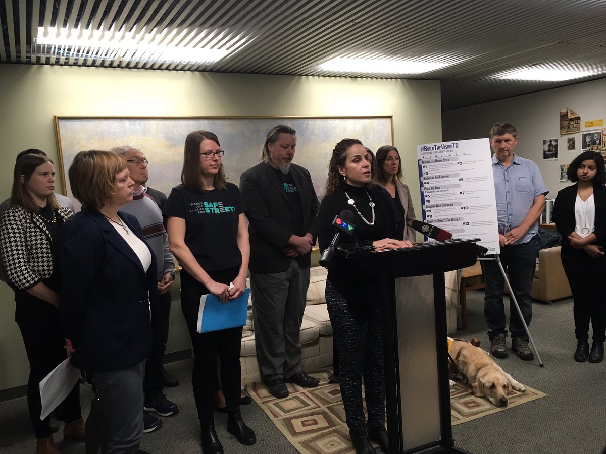 CycleToronto's tweet image. Every one of the collisions leading to serious injuries or deaths on our streets this year could have been prevented through road design that puts people first. It’s time to #BuildTheVisionTO says Daniella from @Walk_TO