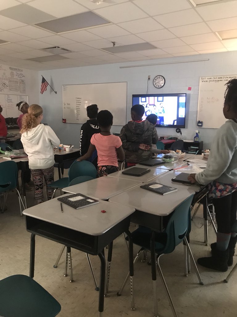 MsJones6th's tweet photo. Ms. Jones’ leaders love seeing Mr. Porters face every morning during the morning announcements! #DragonTweets https://t.co/CuoVNpiqXL