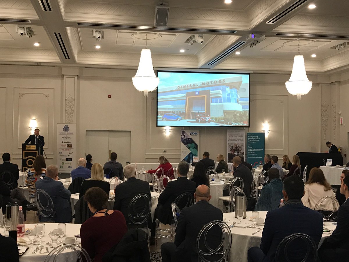 YorkLink's tweet photo. We’re in Aurora for @AuroraChamberON’s tech event. According to @GMcanada’s VP David Paterson their new technical centre in Markham #YorkRegion is one of GM's most important #AutonomousVehicles R&D centres, globally! #ACOCBizTechSummit https://t.co/j7i50Xl3Qi