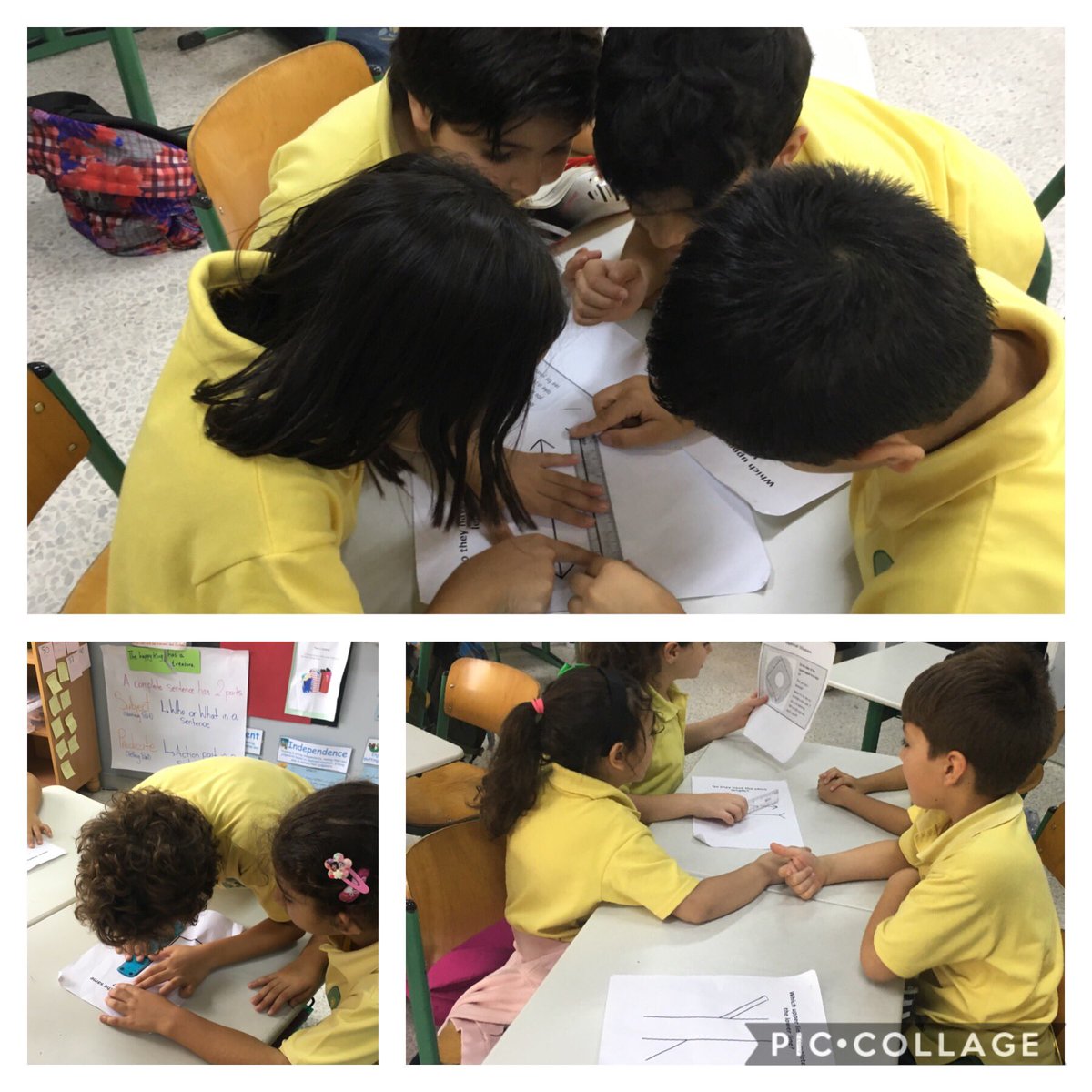 NadiaBizri's tweet photo. Different points of view lead to different interpretations and findings.
Grade 2 learners use the carousel strategy to move to different stations and see shapes in different perspective. #optical_illusions #perspective #KeyConcept #math @Hhhsinfo @dina_jradi @HenaineSamia https://t.co/wJyGh5fAj8