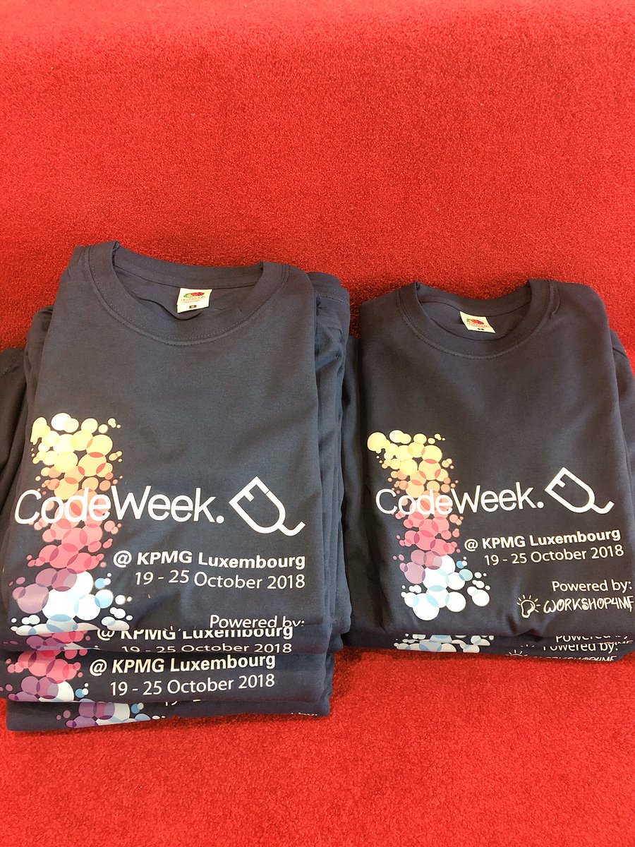 Acrystalgardner's tweet photo. Getting ready for #CodeWeekEU @KPMGLuxembourg!
@CodeWeekEU @Workshop4Me https://t.co/FZcWAofdlW