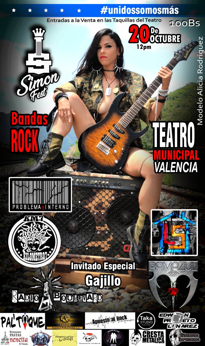 simonfestmusic's tweet photo. 2 dias solo faltan...!!! Busca tus entradas en la taquilla del teatro. #Valencia #Carabobo #Venezuela #TalentoNacional #UnidosSomosMas https://t.co/xwMFbk36pj