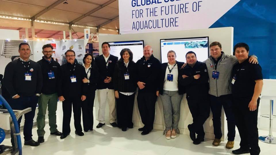 #AquaSur 2018 happening. #Pentair #Vaki welcome to our stand.