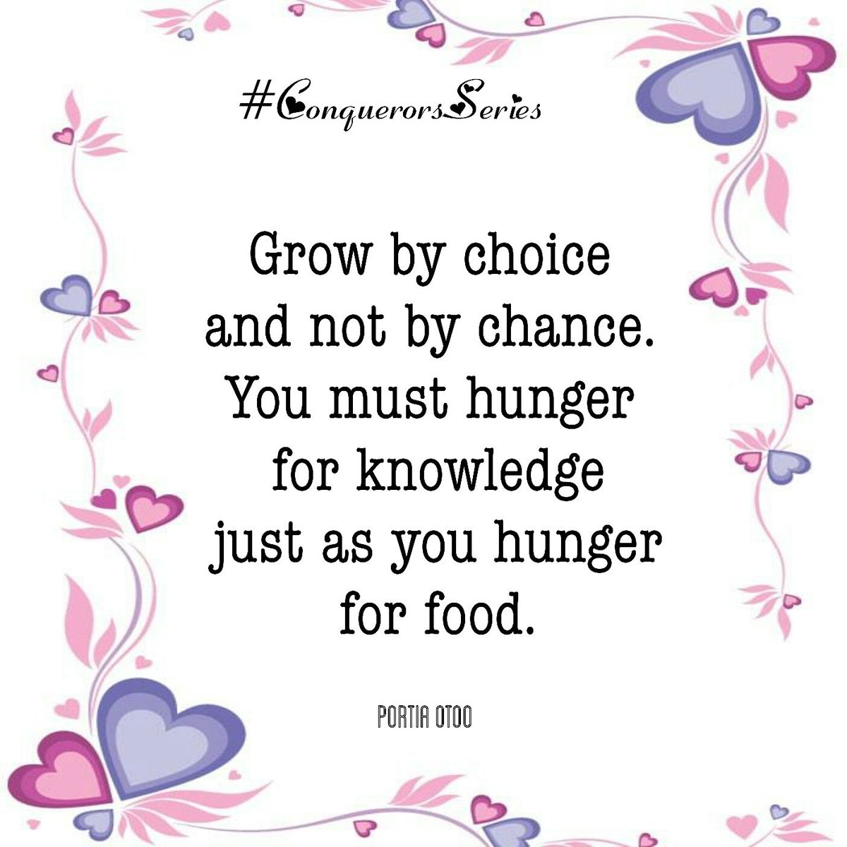 otoo_portia's tweet photo. Happy Thursday Conquerors π
Here's a quote you may love from one of our previous write-ups on GROWTH.
Have a blissful day.
#ThrowbackThursday
#Conquerersseries
#GrowByChoice
#PodelImpactInternational
#SocialTransformationProject https://t.co/RGdxlo8zSa