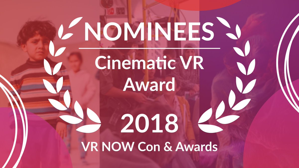 The nominees for the #vrnowawards 2018 have been chosen! Nominees for Cinematic VR Award: @Now_Here_Media with "Home After War | Returning to Fear in Fallujah", <a href="/weareotherset/">Other Set</a> with <a href="/Vestige_VR/">Vestige VR</a> &amp; Medea Film Factory with "Jerusalem - Faith. Love. Hope. Fear." Congratulations! (1/4)