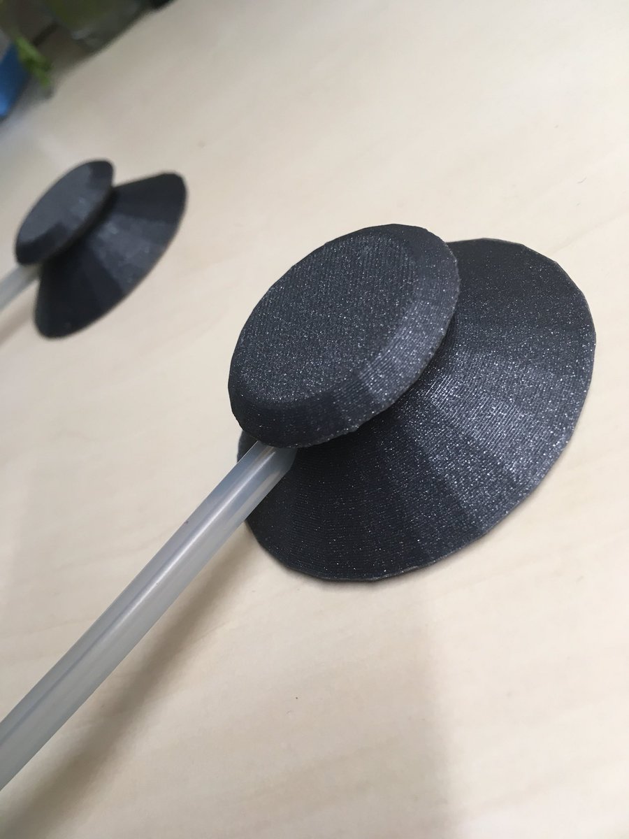 grafitomi's tweet image. My little girl wanted to play with a stethoscope or as she calls it a “doctor’s microphone”. I am a makerDad.. so I made it! Found some tubing and after a quick modeling and a longer print on the mk3.. we have the thing. :) #practicalprinting #toy #makerdads #sharelearngrow