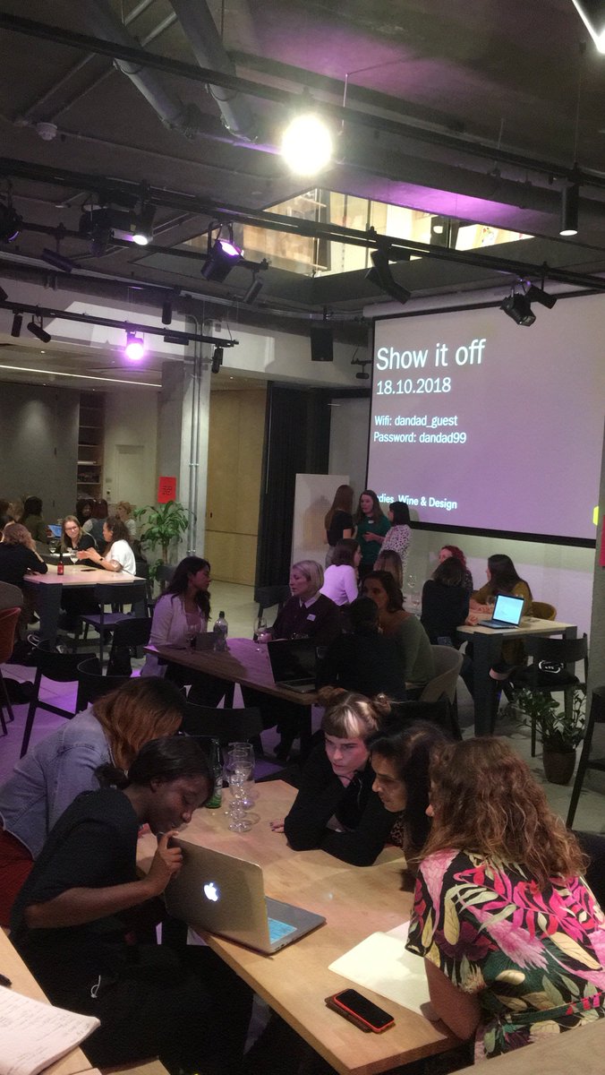 DandADNewBlood's tweet photo. Portfolio reviews in full swing at D&amp;AD HQ with @LWDLondon tonight celebrating the launch of #NewBloodAwards - amazing to see so many talented female creatives under one roof 🙌🏽 https://t.co/KwyzfYysC0