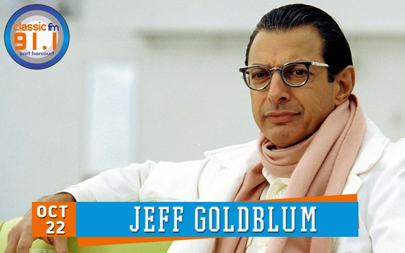 Happy birthday to actor, Jeff Goldblum. 