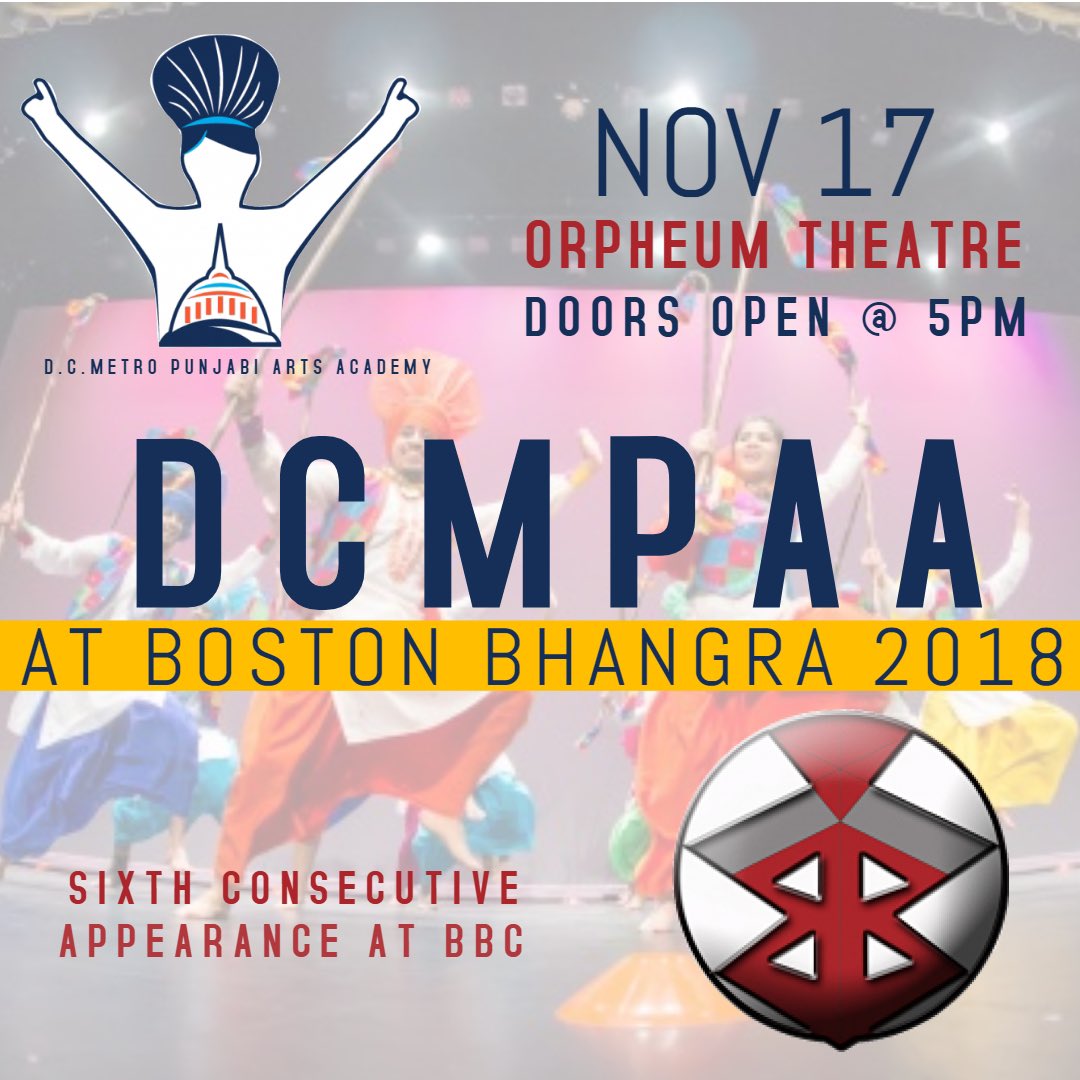 DCMPAA's tweet image. BOSTON YOU READY? #DCMPAA #BostonBhangra #Shaunk #Bhangra #Folk