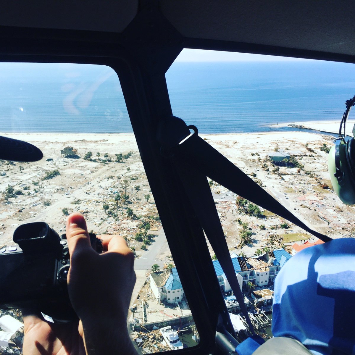 Had a chance to helicopter out and see the aftermath of #hurricanemichael with <a href="/modus_photo/">Modus Photography</a> and it was humbling.