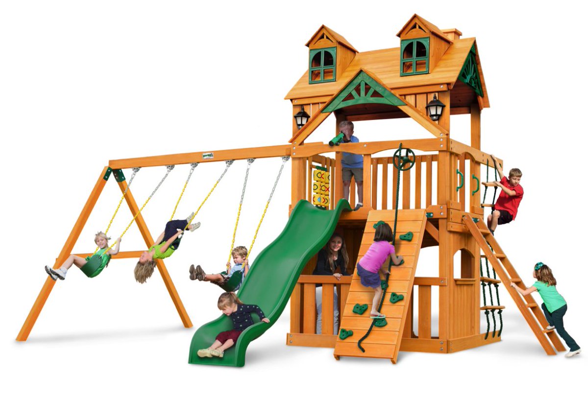 TotalPlayground's tweet photo. Check out our huge selection of wooden play sets from Cedar Summit and Gorilla Playsets. Don't forget to save on all Gorilla playgrounds and accessories with the code GORILLA6 at checkout! https://t.co/G5A4v6ohvn https://t.co/pzqGNkP77h