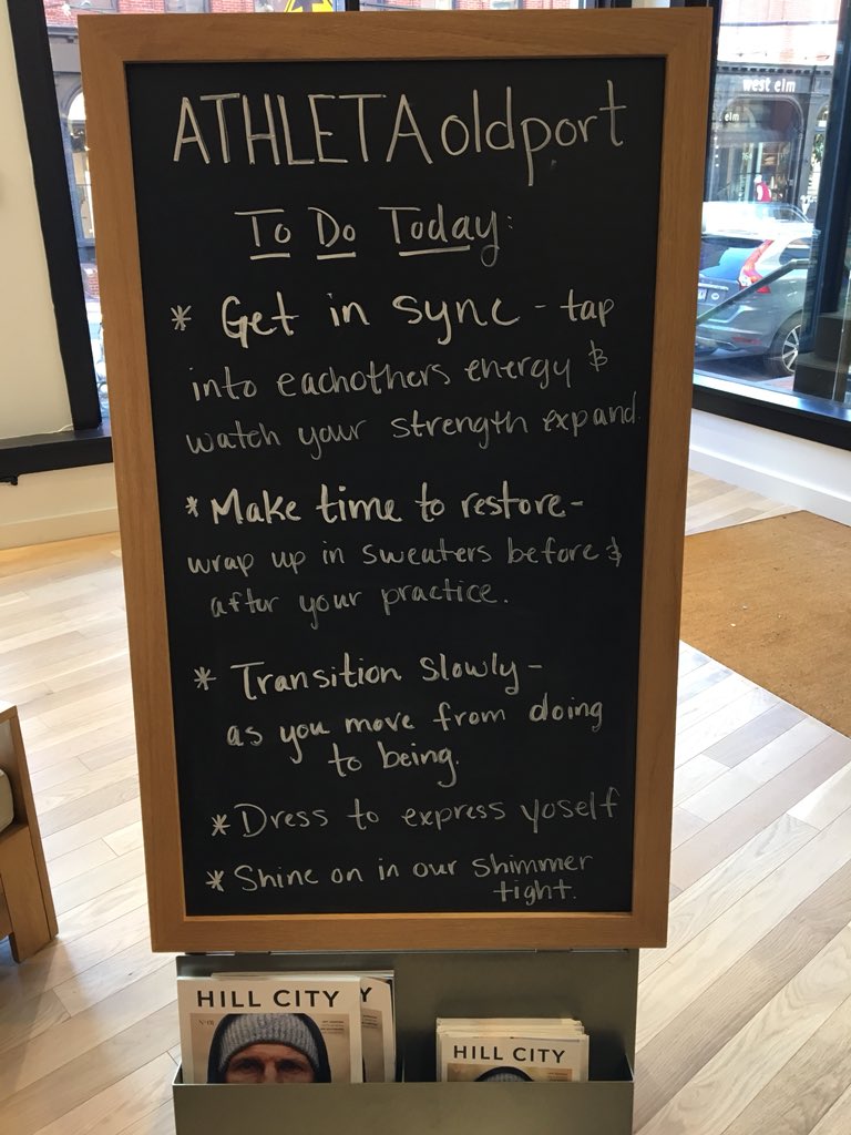 Athleta_OldPort's tweet photo. Come say hey and check the important things off your to do list! #athletaoldport #PortlandMaine #ThursdayThoughts https://t.co/pjByJ4mnUk