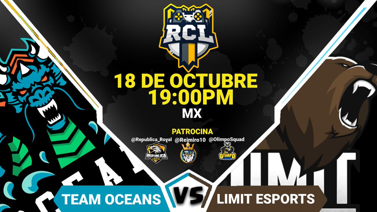RCL_LATAM's tweet photo. ¡PARTIDAZO!

@TeamOceans01 buscará la victoria ante un renovado @Limit_eSportsCR https://t.co/N57QKJb5v5