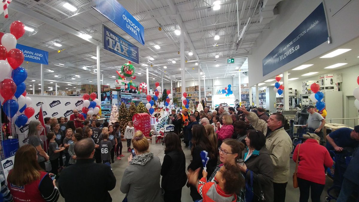 Great morning sharing our voices in  singing O'Canada at Eastside Lowes' grand opening.