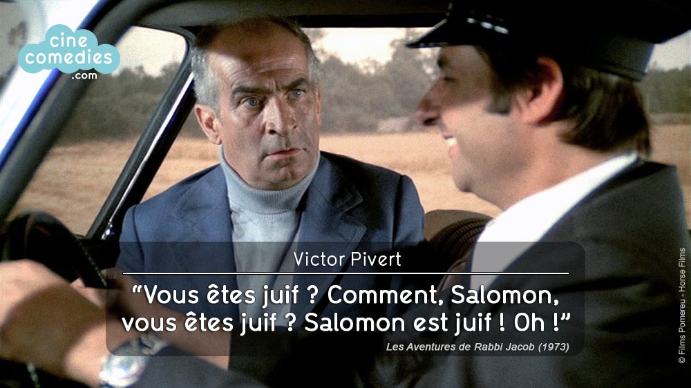 CineComedies on Twitter: "Joyeux anniversaire Rabbi Jacob 🎂 18 octobre 1973 : sortie au cinéma des Aventures de Rabbi de Gérard Oury Louis de Funès. https://t.co/8KvUDOltfp" / X