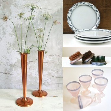 gazaboovintage's tweet photo. 🍂Grey & Copper for Fall 🍂 Great combination for the season.
Vintage copper vases with grey and white plates, floral metal frogs, frosted stemware. Check out all the newest vintage finds from #VintageAndMain https://t.co/tNRdWyXZ4m #homedecor #falldecor #falltabledecor #vintage https://t.co/gsIJ7RkOl7