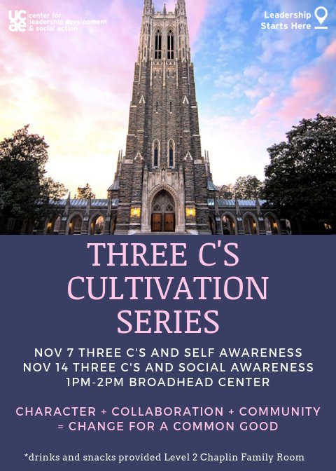 DukeLDSA's tweet image. Join us at the Chaplin Family Room in the Brodhead Center for a discussion on leadership! 
#Duke #Duke2022 #bluedevils #UCAE #LDSA