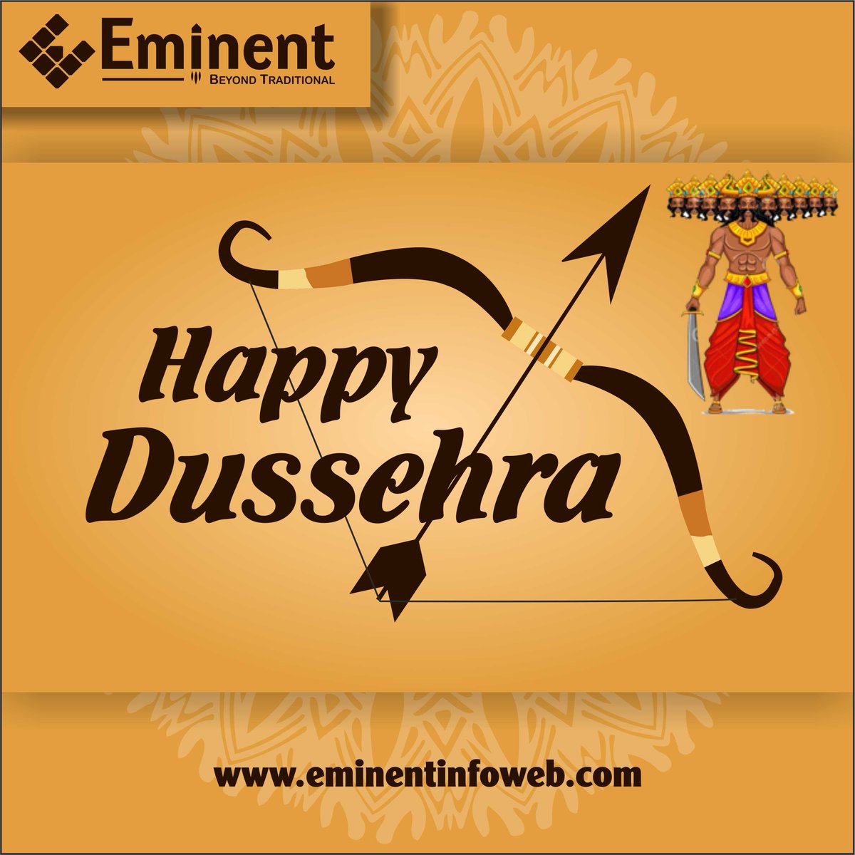 EminentInfoWeb's tweet photo. Wishing you a very happy Dussehra from Eminent InfoWeb LLp. #Dussehra #EminentInfoWeb https://t.co/VjwWZgq5CH
