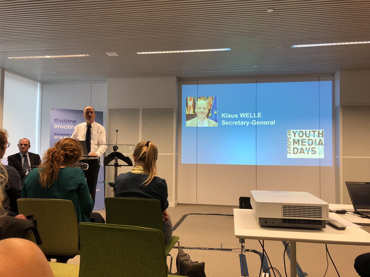 ChiaraFiorillo1's tweet photo. “We can’t expect everyone to come to Brussels or to go to Strasbourg. If people are not coming to us, we have to go to them.” Klaus Welle, EP Secretary-General #EYMD https://t.co/sOapN533QE
