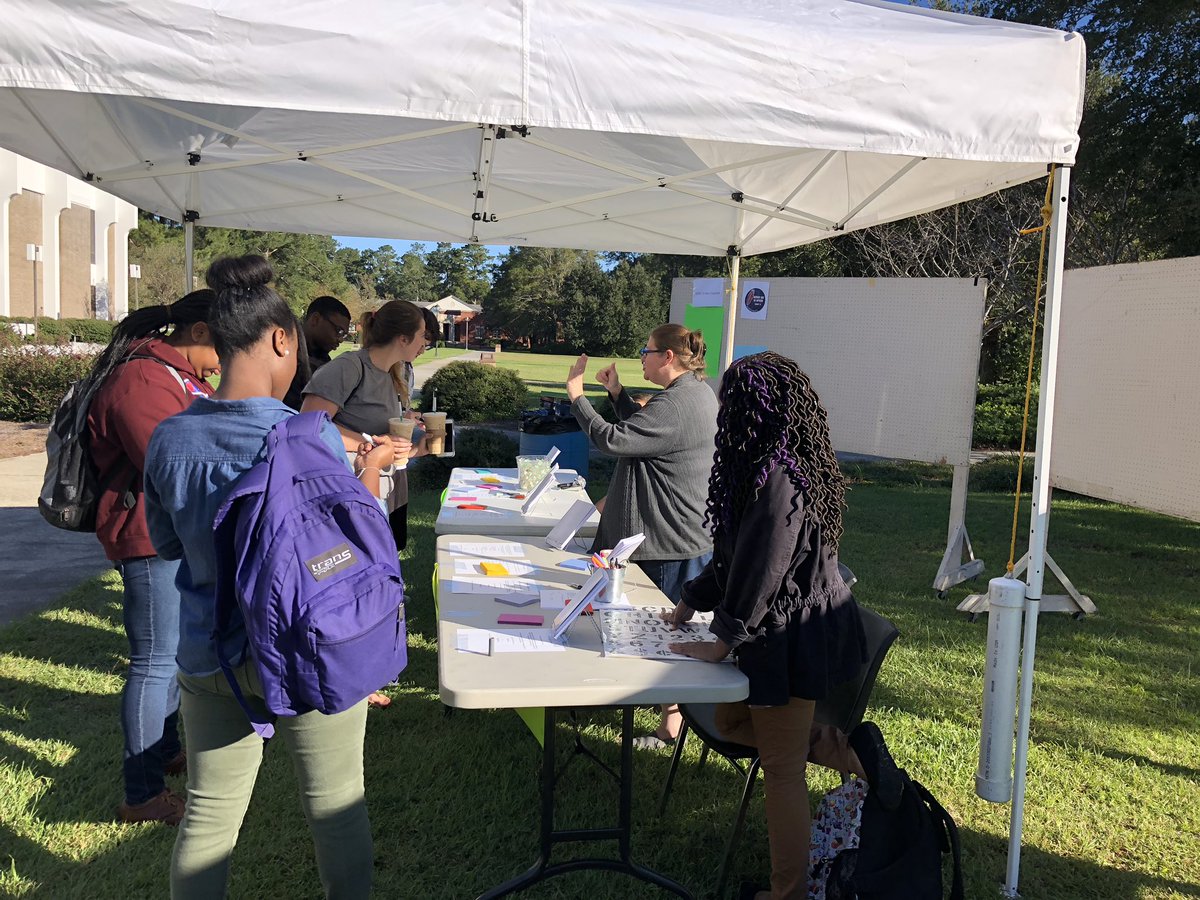 Come see us today in front of FH for National Day on Writing. Compose a haiku, a two sentence horror story, a six word memoir, or a sentence to create a FMU urban legend. Take a photo of yourself writing, use these hashtags, and mention us #ndow #fmuwrites #whyiwrite #iwrotetoday